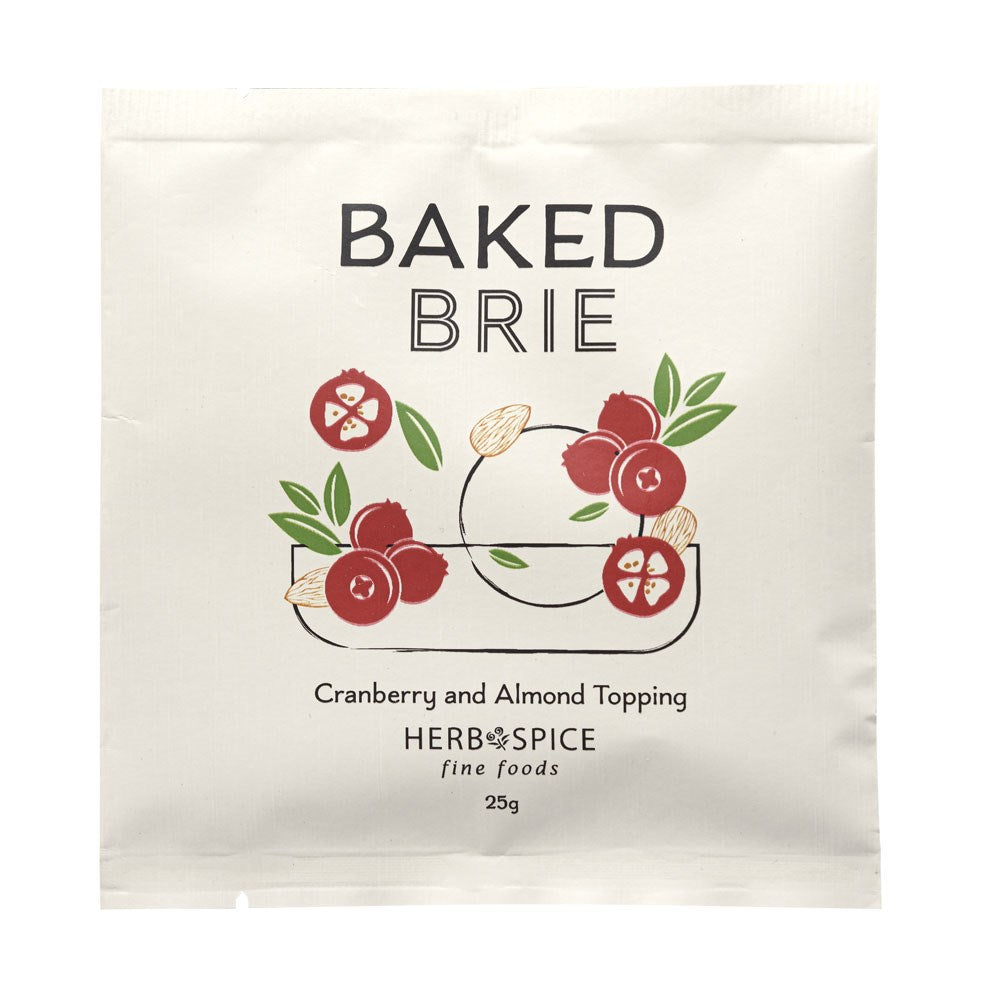 Herb & Spice Mill Baked Brie Cranberry and Almond Topping 25g