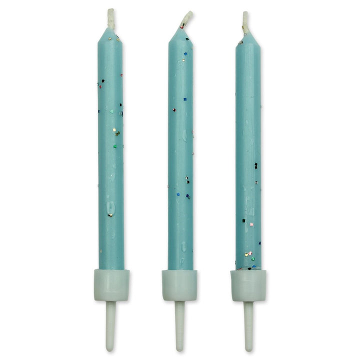 PME Glitter Candles with Holders 10pk
