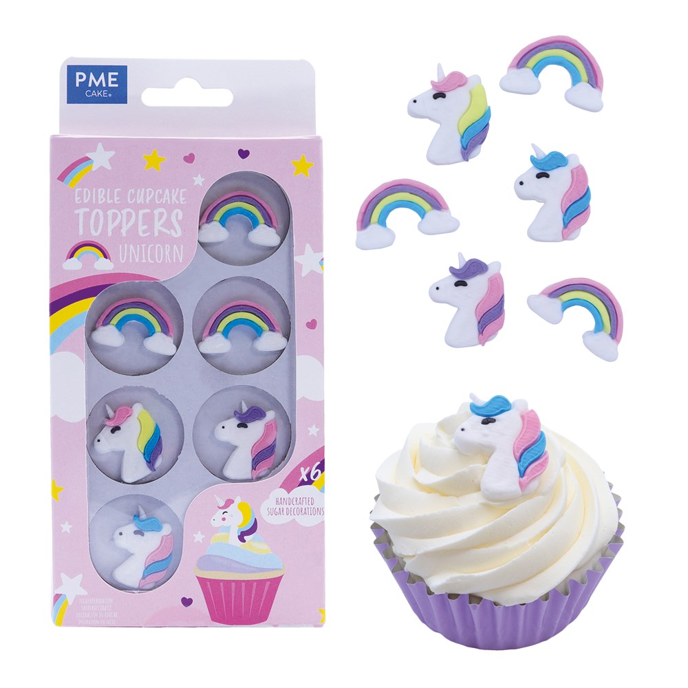 PME Edible Unicorn Cupcake Toppers