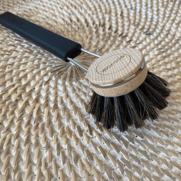 Ecovask Dish Brush Natural Black