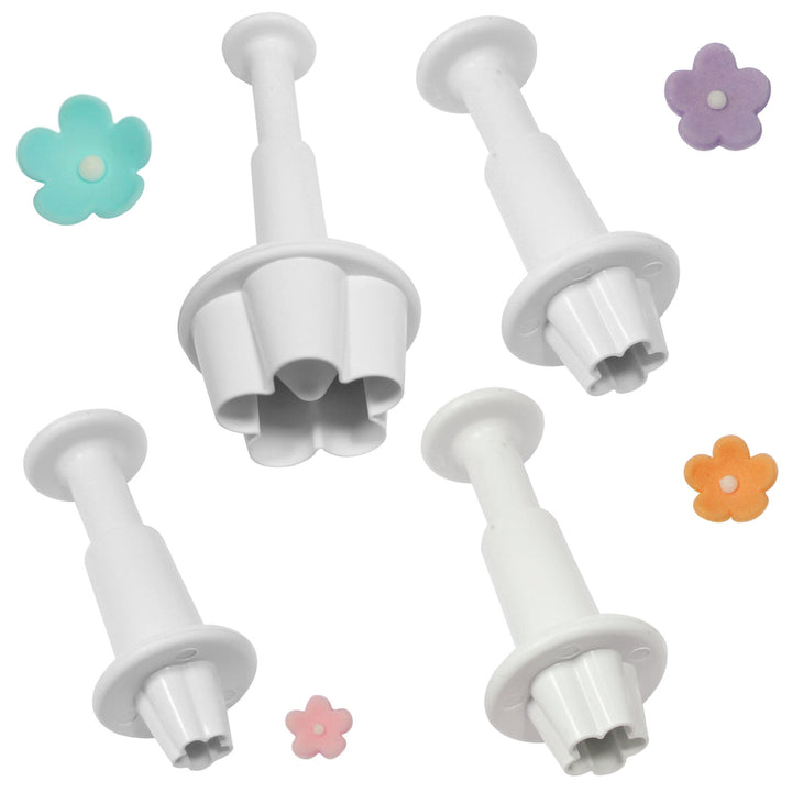PME Flower Blossom Plunger Cutter Set 4pc