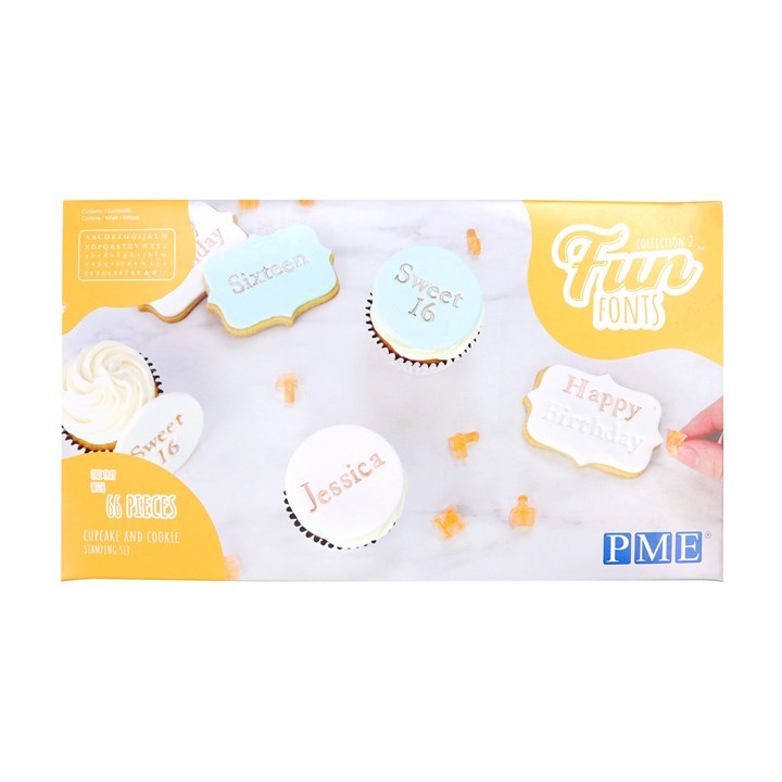 PME Fun Fonts Cupcakes and Cookies