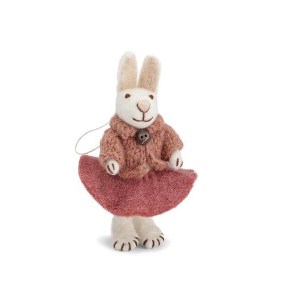 Gry & Sif Bunny with Rose skirt 14cm
