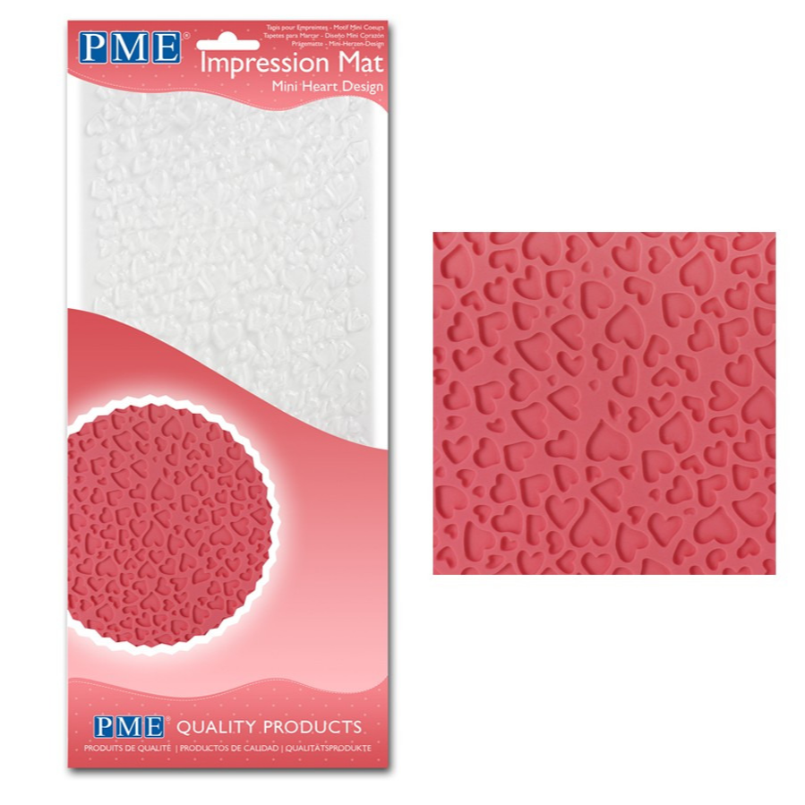 PME Impression Mat Mini Heart Design