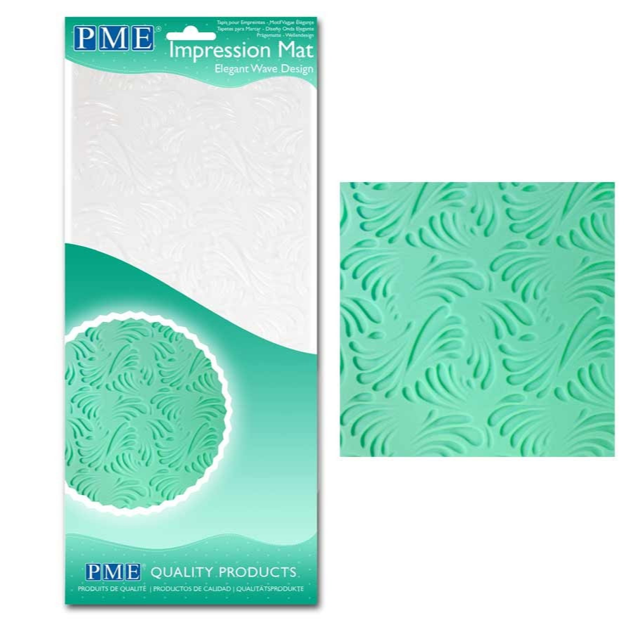 PME Elegant Wave Impression Mat