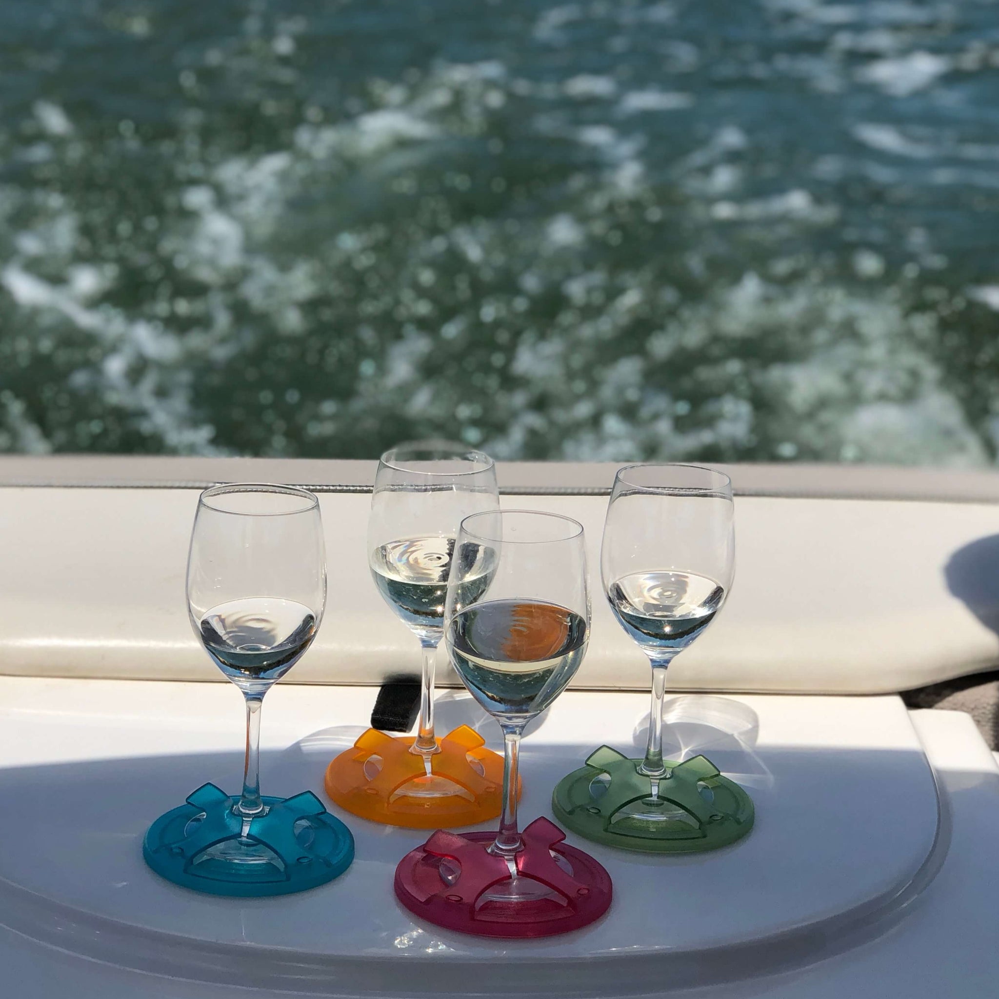 Glass on the Boat Non-Slip Coaster Set 4pce