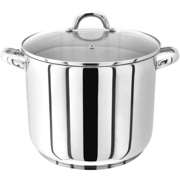 Judge S/S Stock Pot 28cm with Glass Lid