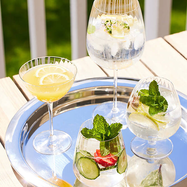 Luigi Bormioli Optica Glasses Martini Set of 4