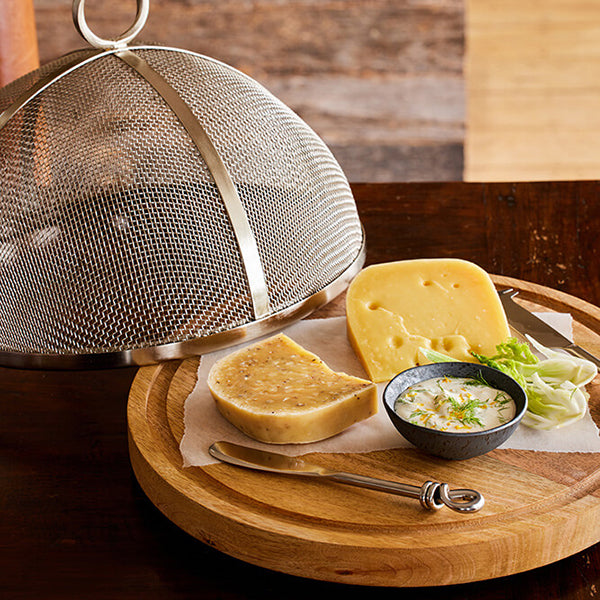Ploughmans Food platter with mesh cover