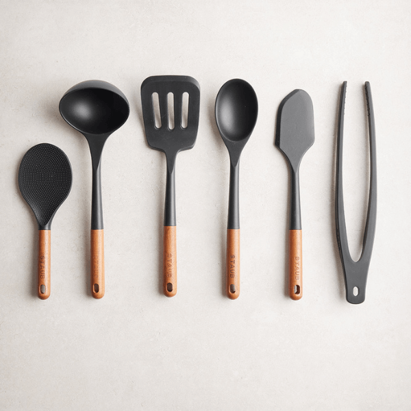 Staub Acacia Wood & Silicone Slotted Turner 30cm