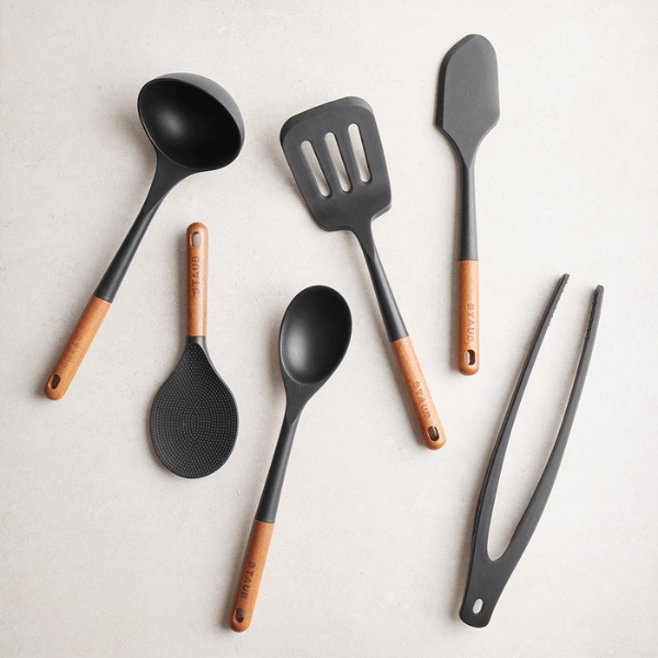 Staub Acacia Wood & Silicone Slotted Turner 30cm