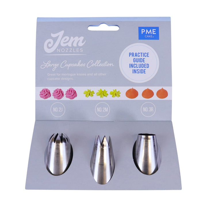 PME Large Cupcakes Collection Nozzle Set pk3