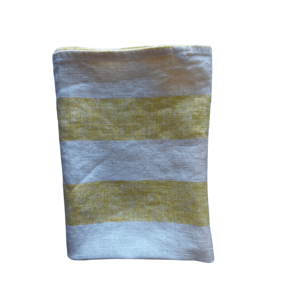 Ottoman Collection Pure Linen Wide Stripe Tea Towel