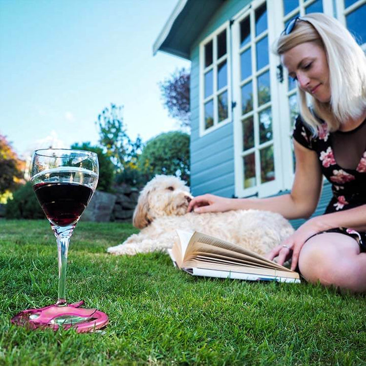 Glass on the Grass Resin Coaster Set 4pce Picnic