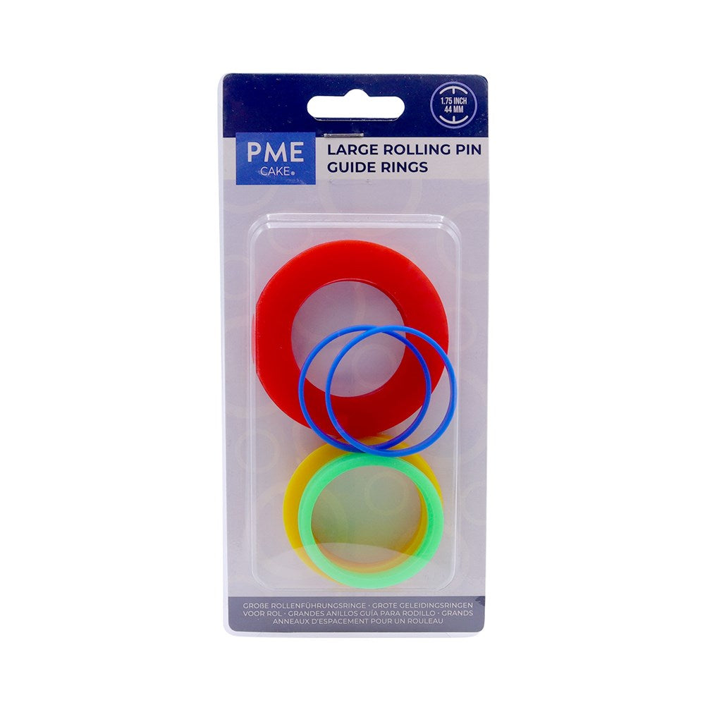 PME Large Rolling Pin Guide Rings set4