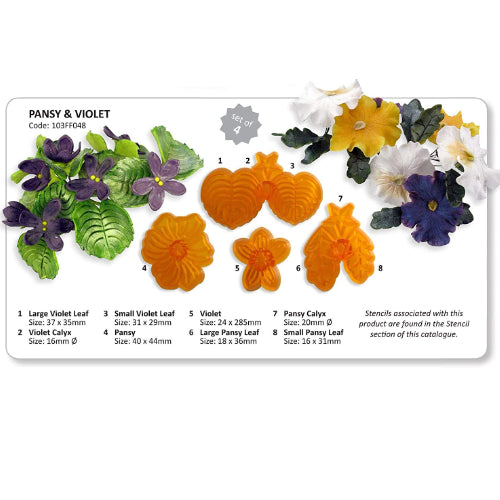 JEM Pansy & Violet Cutters Set Of 4