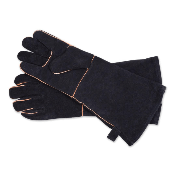 RSVP BBQ Grill Gloves Black Leather 45cm