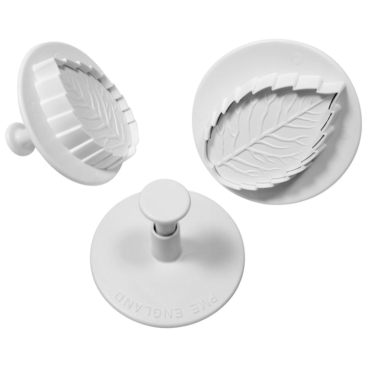 PME Plunger Cutters Larger Veined Rose Leaf 3pc Set