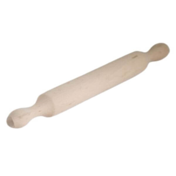 French Beechwood Rolling Pin with Handles 50cm