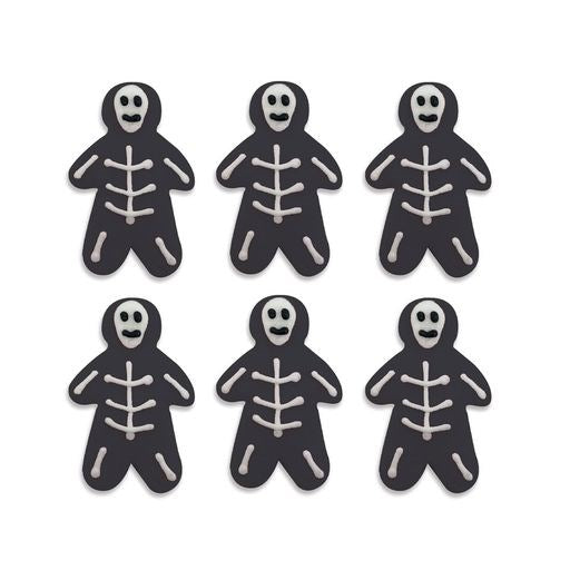 Spooky Skeletons Sugar Toppers