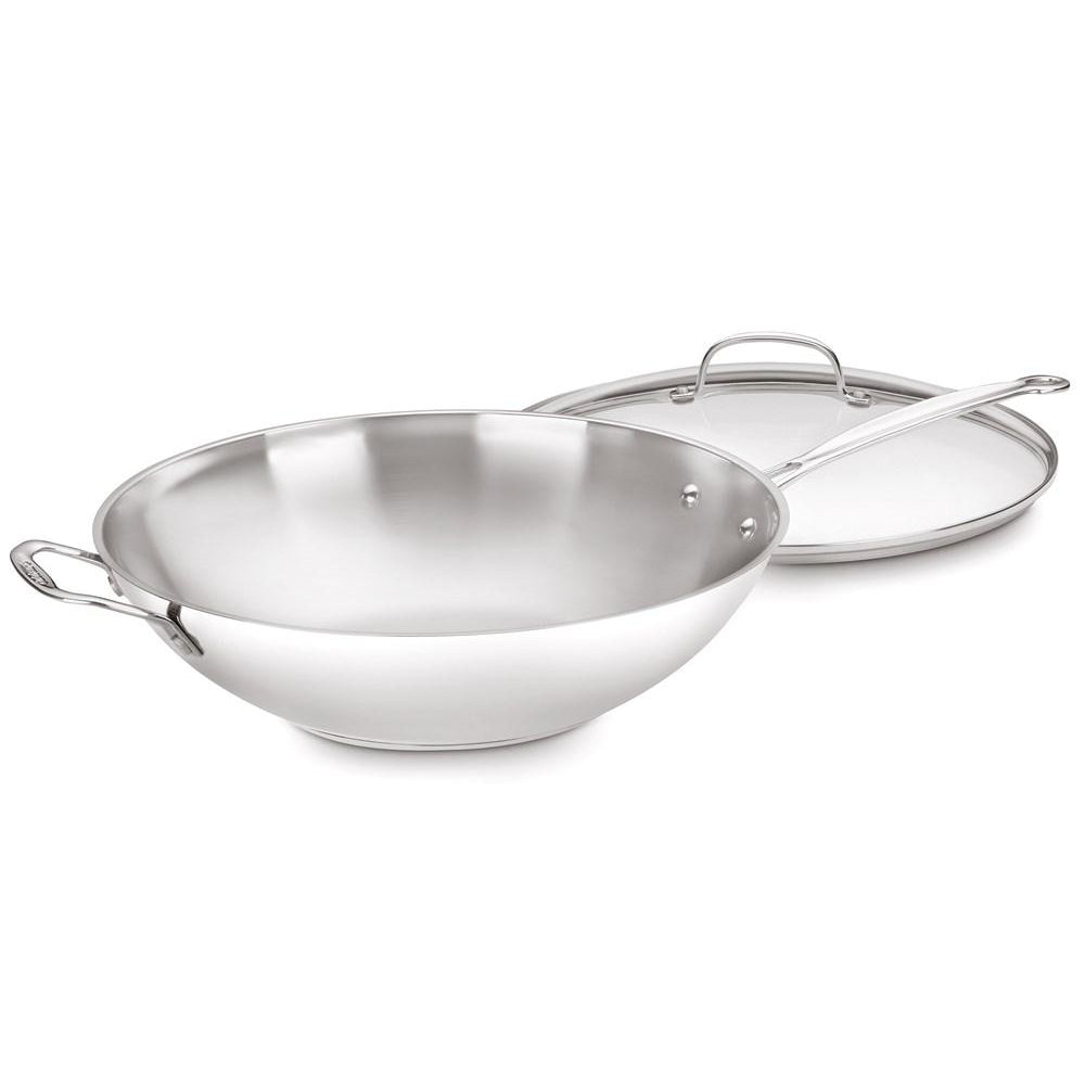 Cuisinart 36cm Wok with Glass lid