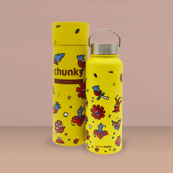 Chunky Water Bottle with Handle: Splishy Splashy