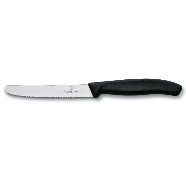 Victorinox Classic Black Tomato Knife 11cm (Wavy edge)