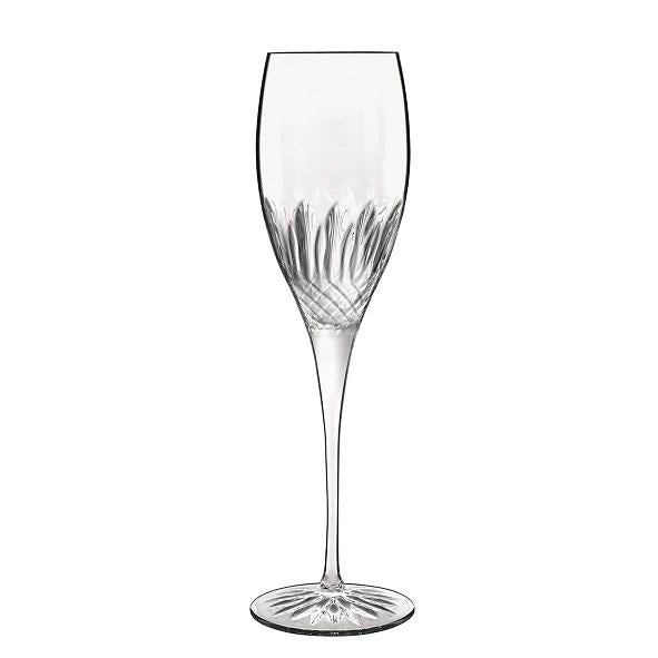 Luigi Bormioli Diamante Glasses Prosecco 220ml Set of 4