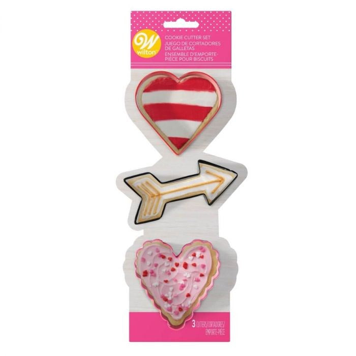 Wilton Cookie Cutter Valentine 3pc Set