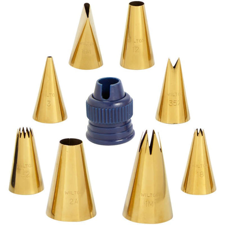 Wilton Navy & Gold Decorating Tip Set