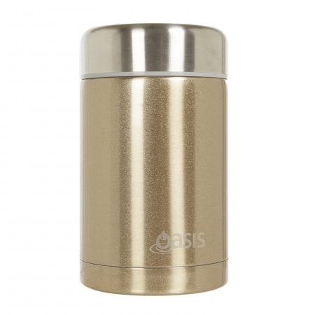 Oasis S/S Food Flask 450ml Champagne