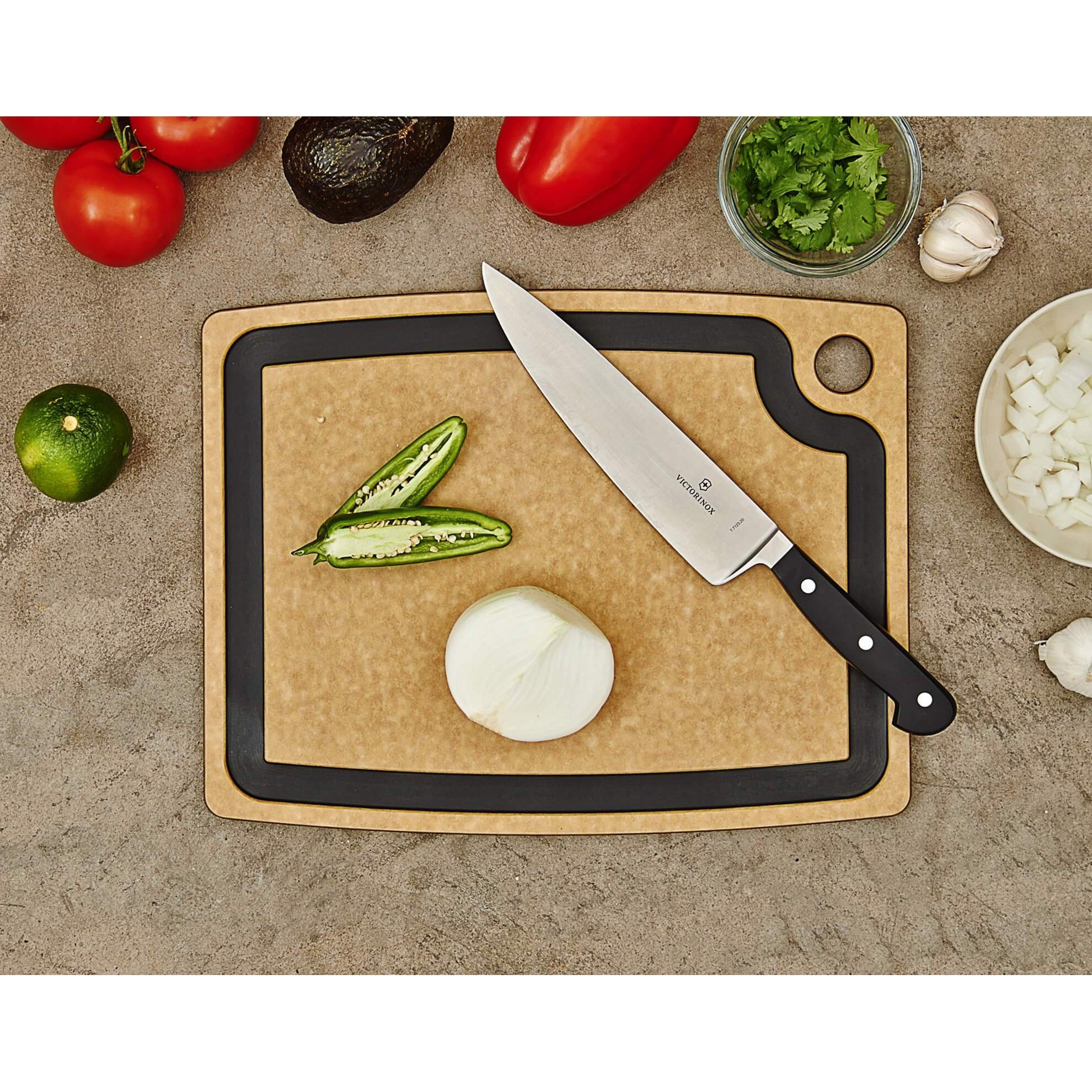 Victorinox Gourmet Series Chopping Board with Groove Natural