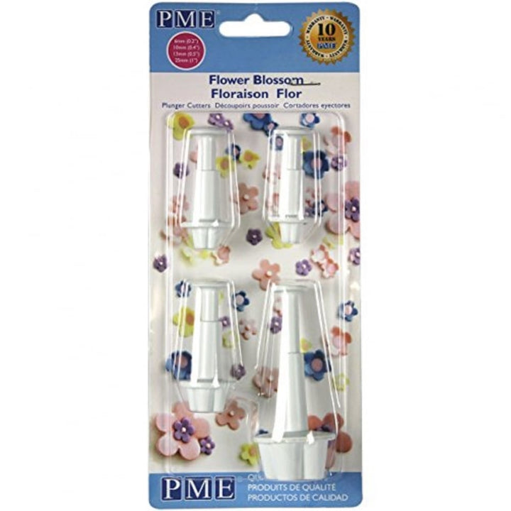 PME Flower Blossom Plunger Cutter Set 4pc
