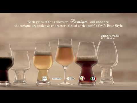 Luigi Bormioli Birrateque Craft Beer Glasses Pilsner Set of 2