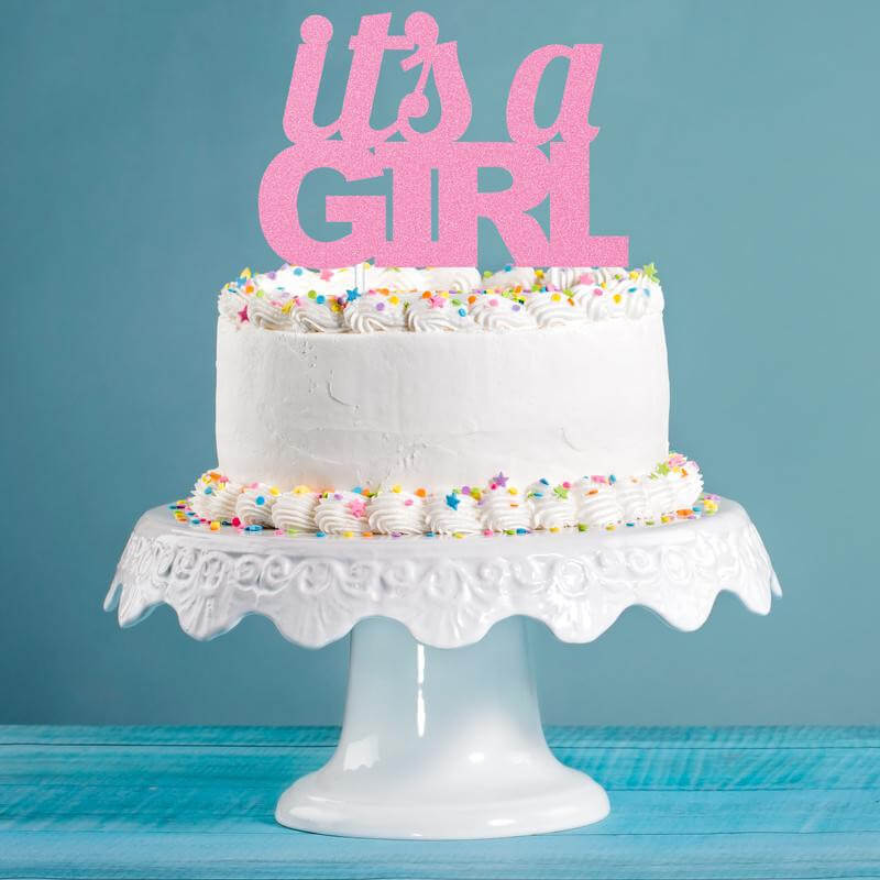 Glitter Baby Cake Topper