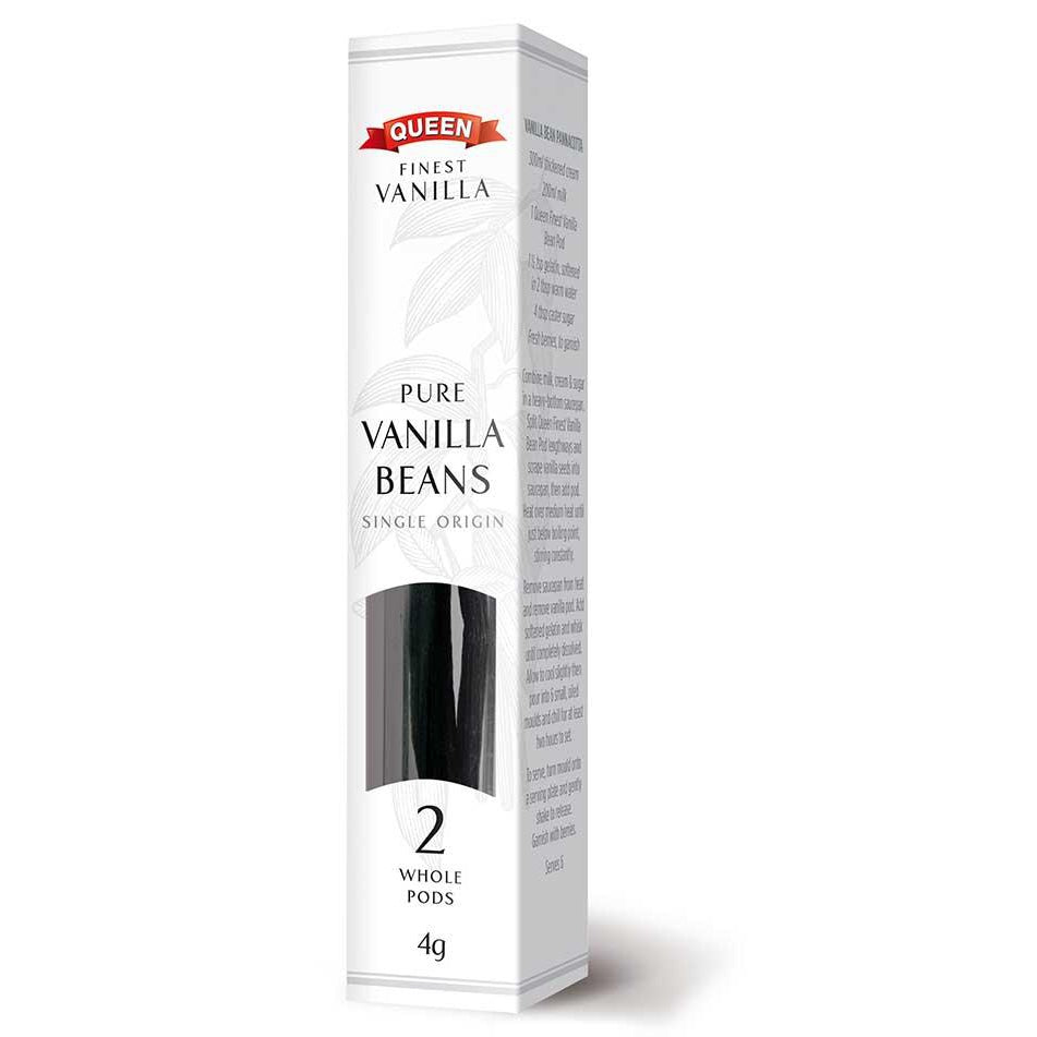 Queen Pure Vanilla Vanilla Beans 2pods
